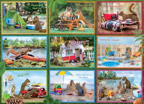 Cobble Hill puzzle scoiattoli in vacanza 1000 pezzi animali