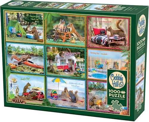 Cobble Hill puzzle scoiattoli in vacanza 1000 pezzi animali-2