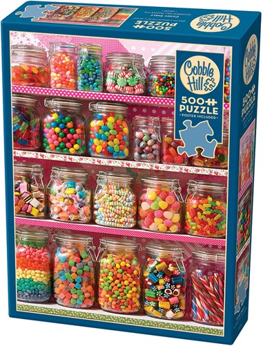Cobble Hill puzzle - Candy Shelf - pezzi XXL - 500 pezzi-2