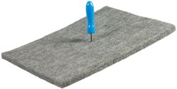 Collall feltro da punzonare con punteruolo - giocattolo creativo 15x20 cm grigio