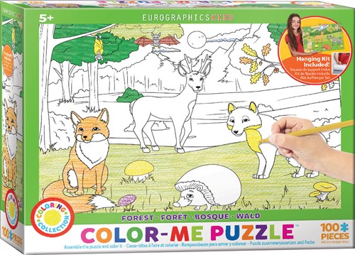 Eurographics puzzle Foresta Color-Me - 100 pezzi - giocattolo educativo