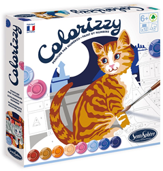 Sentosphère dipingi con i numeri gatti - set creativo per bambini