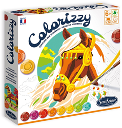 Sentosphère dipingi con i numeri cavalli - Set creativo Colorizzy