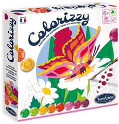 Sentosphère set dipingi con i numeri farfalla - kit creativo