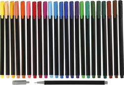 Colortime Set fineliner 24 colori 0,7mm per disegno creativo