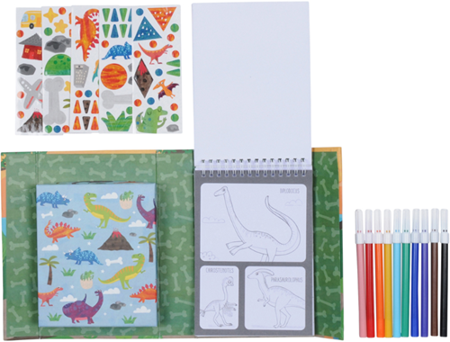 Tiger Tribe set da colorare - libro da colorare dinosauri e set attività per bambini