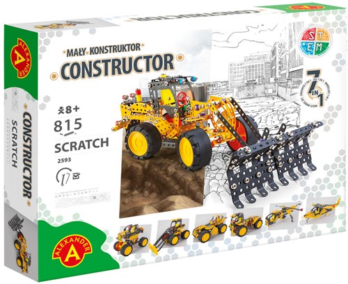 Alexander Toys Constructor PRO - Scratch - 813 pezzi