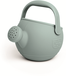 BigJigs annaffiatoio giocattolo flessibile - secchiello da spiaggia silicone grigio chiaro