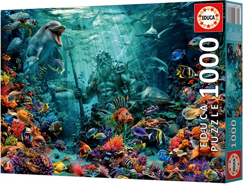 Educa puzzle Barriera Corallina Poseidone - puzzle da 1000 pezzi-2