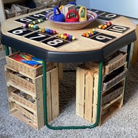 Cosy mensole in legno Tuff Spot Tray set 4 soluzione salvaspazio-2