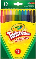 Crayola pastelli twistable - 12 colori - giocattolo creativo