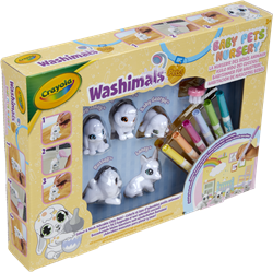 Crayola giocattolo Washimals Baby Pets Nursery set - colorare creativo