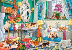 Castorland puzzle Crazy Pet Bath - puzzle 1500 pezzi animali