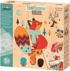 Crealign set timbri animali del bosco - giocattolo creativo per bambini