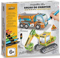 Crealign set veicoli da costruzione - kit creativo da assemblare
