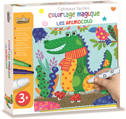 Crealign Animali da Colorare Magici - Giocattolo Creativo per Bambini