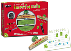 Crealign kit educativo di stampa set timbri per bambini