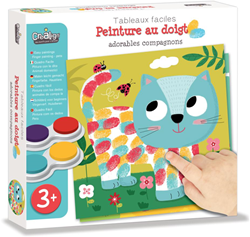 Crealign set pittura a dita animali - dipingere con stencil