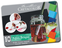 Cretacolor set acquerelli Aqua Brique 10 colori in scatola