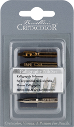 Cretacolor set pennini calligrafici - 5 pezzi per scrittura creativa