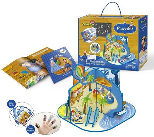 Cubic Fun puzzle 3D Pinocchio - puzzle giocattolo 36 pezzi