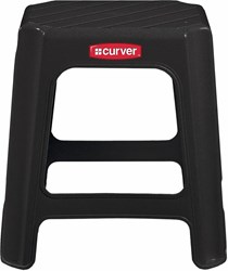 Curver sgabello scaletta plastica antracite 43cm robusto e multifunzionale