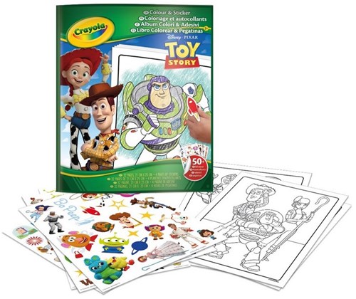 Crayola libro da colorare divertente con adesivi Toy Story 5
