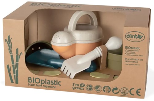 Dantoy Bio Set da giardinaggio giocattolo con annaffiatoio - 7 pezzi bioplastica-2