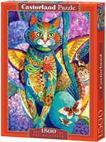 Castorland puzzle Feline Fiesta - 1500 pezzi puzzle gatti-2