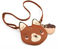 Djeco borsa a tracolla bambini Renard - borsa animale con design volpe