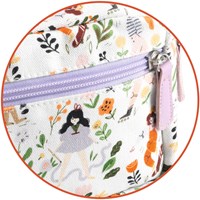 Djeco marsupio bambina - borsa bambini cotone impermeabile cartoon-2