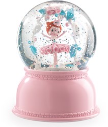 Djeco luce notturna Ballerina - lampada glitter a globo di neve per bambini
