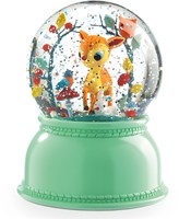 Djeco luce notturna - globo di neve cerbiatto - luce LED rilassante