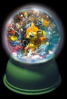 Djeco luce notturna - globo di neve cerbiatto - luce LED rilassante-2