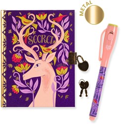Djeco quaderno Melissa diario segreto - penna magica - lampada UV