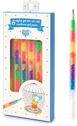 Djeco penne gel scrittura disegno 6 colori rainbow set