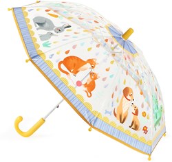 Djeco ombrello per bambini Mummy & Baby - trasparente - design colorato