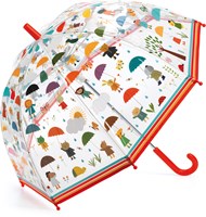 Djeco ombrello bambini Under the rain accessorio pioggia trasparente