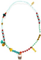 Djeco gioielli collana bambini PLUME Collier Mia multicolore