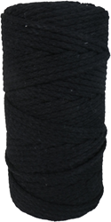 DekoArt DekoArt Macramékoord 4 mm 100 m Zwart