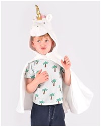 Den Goda Fen mantello unicorno bianco costume bambini 3-8 anni