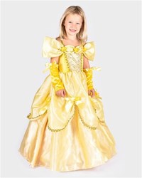 Den Goda Fen abito da principessa giallo con accessorio - costume 98-104