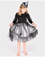 Den Goda Fen costume da strega con accessori 122-128 cm 6-8 anni