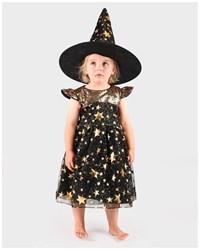 Den Goda Fen costume da strega con cappello - travestimento 6-8 anni