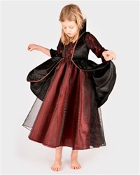 Den Goda Fen abito regina vampiro deluxe costume 122-128 bambini