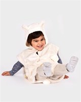 Den Goda Fen mantello orso polare travestimento bambini 1-4 anni