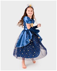 Den Goda Fen abito da principessa con stelle - costume 98-104