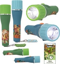 Dino World zaklantaarn met timer