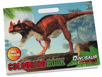 Creative Craft Group libro da colorare dinosauri con adesivi per bambini