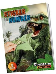 Creative Craft Group libro di adesivi dinosauro attività creativa numerata